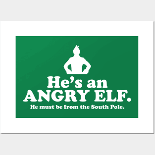 Elf Quote - Angry Elf (White) Posters and Art